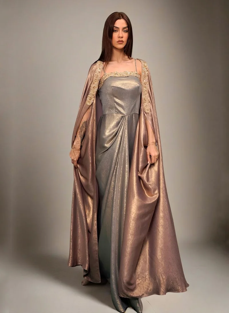 إكستاسي طقم فستان لامع